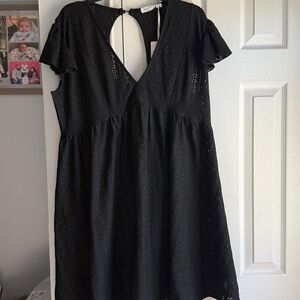 Brand New Jasmine Black Eyelet Beach Cover Dress